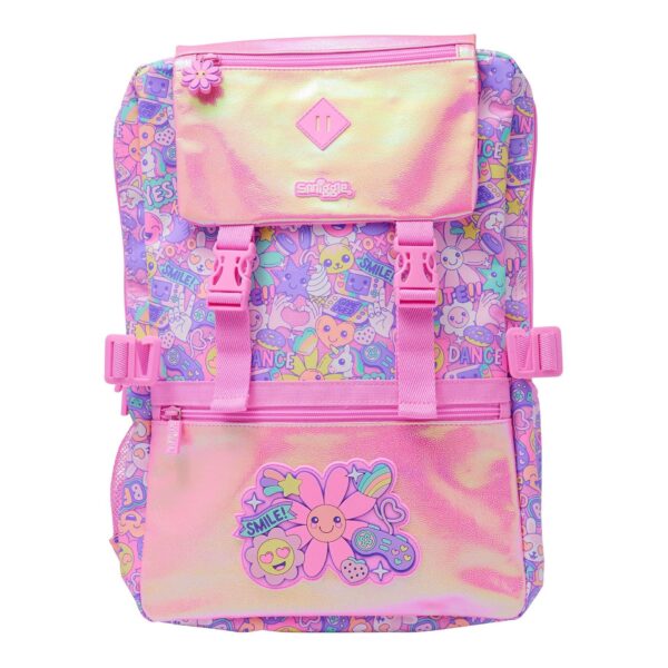 Pink sunflower Attach Foldover Bag